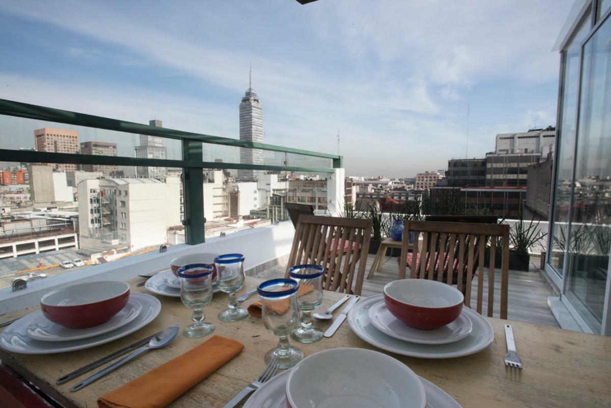 Appartamento Duplex/Terraza Privada En Corazon Centro Historico Città del Messico Esterno foto