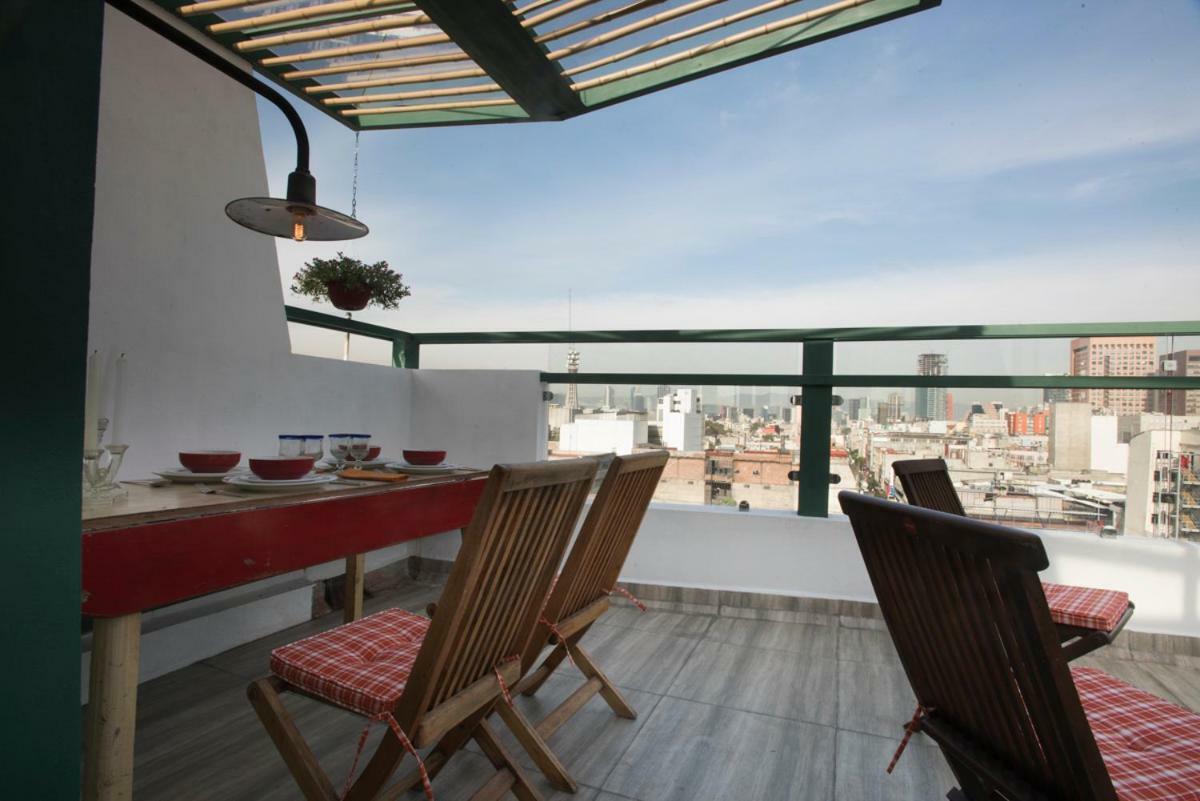 Appartamento Duplex/Terraza Privada En Corazon Centro Historico Città del Messico Esterno foto