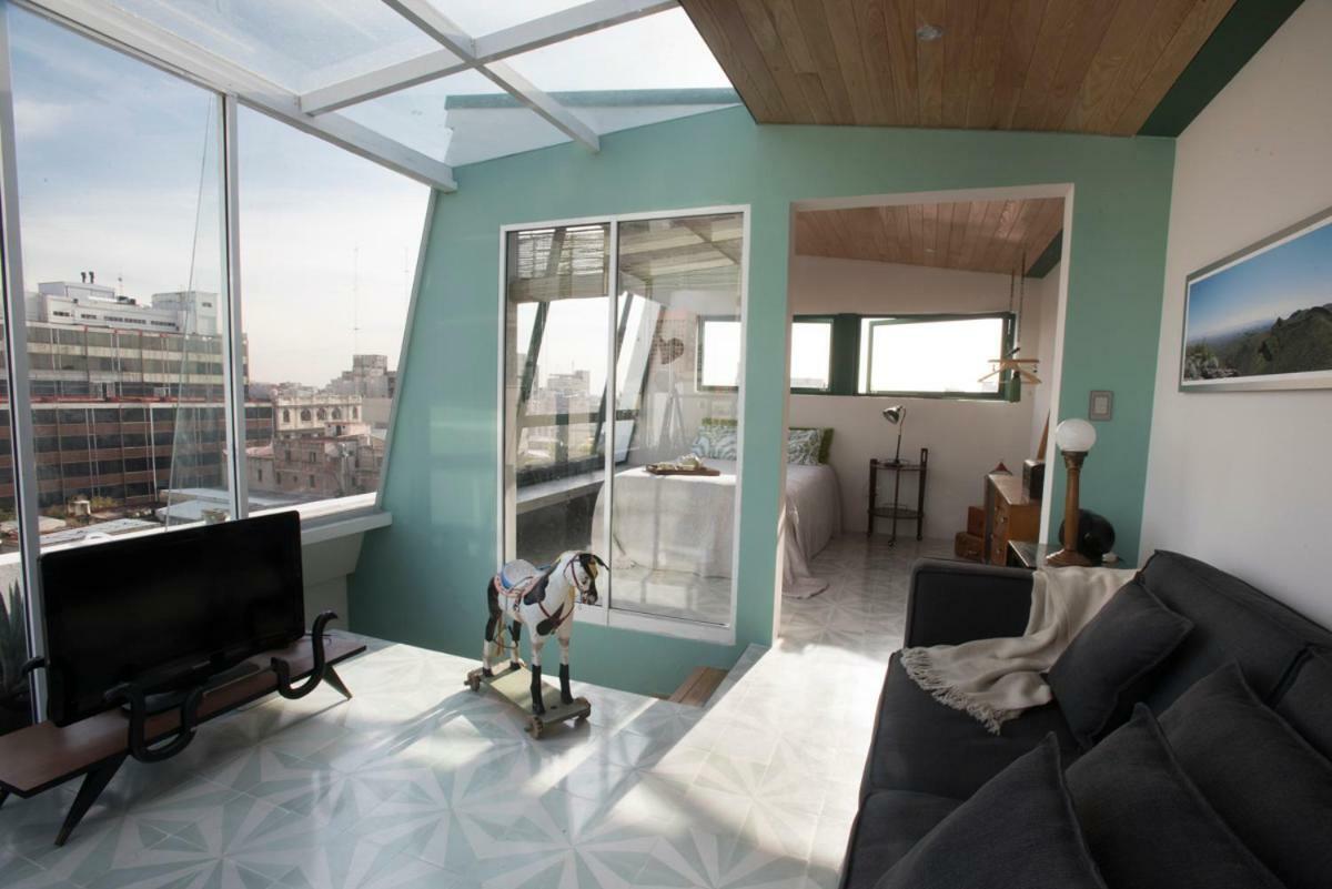 Appartamento Duplex/Terraza Privada En Corazon Centro Historico Città del Messico Esterno foto